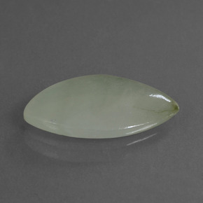 Jadeíta verde natural 4,88ct, marquise, translúcido