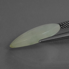 Jadeíta verde natural 4,88ct, marquise, translúcido