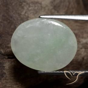 Jadeíta verde natural 8,20ct, corte oval, translúcido