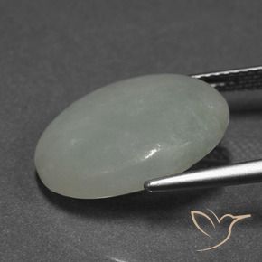 Jadeíta Verde médio Natural 10.08ct, oval, Translúcido