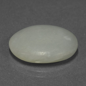 Jadeíta verde natural 11,44ct, corte oval, translúcido