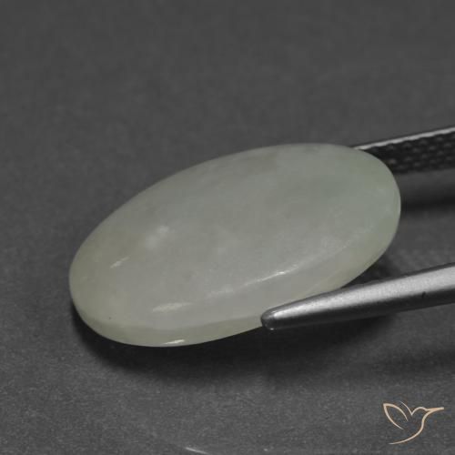 Jadeíta Verde médio Natural 9.31ct, oval, Translúcido