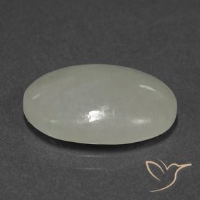 Jadeíta Verde acinzentado Natural 9.03ct, oval, Translúcido