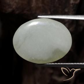 Jadeíta Verde médio Natural 7.64ct, oval, Translúcido