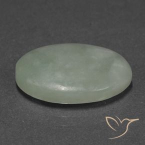 Jadeíta Verde acinzentado Natural 9.94ct, oval, Translúcido