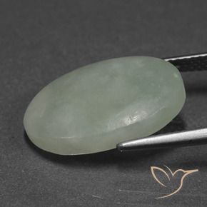Jadeíta Verde acinzentado Natural 9.94ct, oval, Translúcido