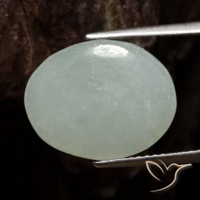 Jadeíta Luz verde Natural 6.76ct, oval, Translúcido