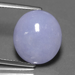 Jadeíta azul natural 8,93ct, corte oval, translúcido