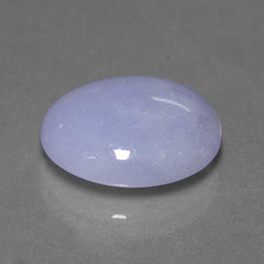 Jadeíta azul natural 8,93ct, corte oval, translúcido