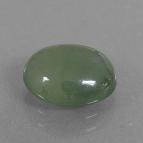 Jadeíta verde natural 3,85ct, corte oval, translúcido