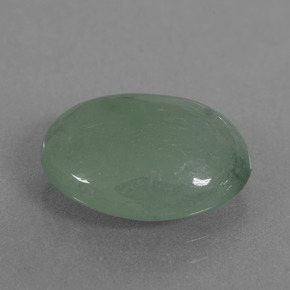 Jadeíta verde natural 6,71ct, corte oval, translúcido