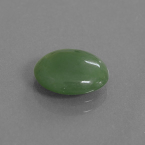 Jadeíta verde natural 2,77ct, corte oval, translúcido