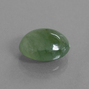 Jadeíta verde natural 5,99ct, corte oval, translúcido