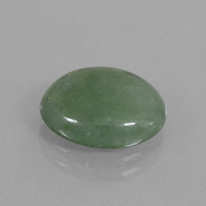 Jadeíta verde natural 4,05ct, corte oval, translúcido