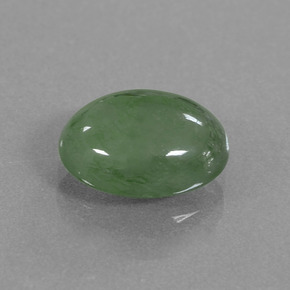 Jadeíta verde natural 3,17ct, corte oval, translúcido