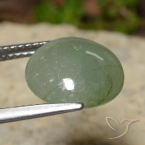 Jadeíta verde quente Natural 5.81ct, Redondo, Translúcido