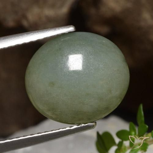 Jadeíta Verde médio Natural 5.81ct, oval, Translúcido