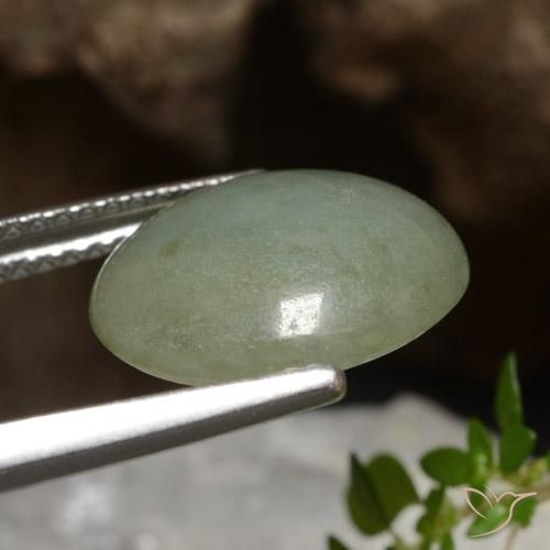 Jadeíta Verde médio Natural 5.81ct, oval, Translúcido