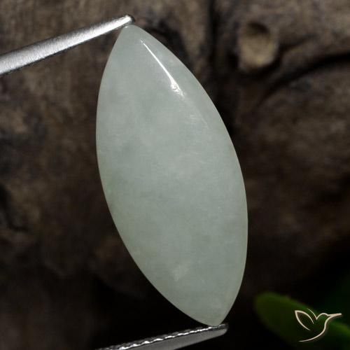 7.16ct Natural Luz verde Jadeíta, Marquesa, Translúcido