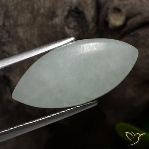 Jadeíta Luz verde Natural 7.16ct, Marquesa, Translúcido