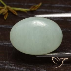 Jadeíta Verde médio Natural 7.82ct, oval, Translúcido