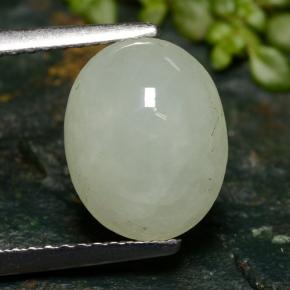 Jadeíta verde natural 4,15ct, corte oval, translúcido