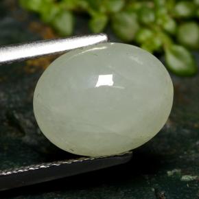 Jadeíta verde natural 4,15ct, corte oval, translúcido