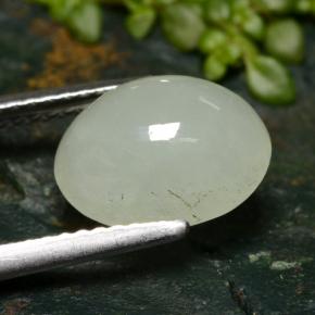 Jadeíta verde natural 4,15ct, corte oval, translúcido