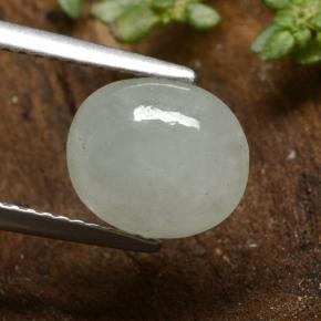 Jadeíta verde natural 3,34ct, corte oval, translúcido