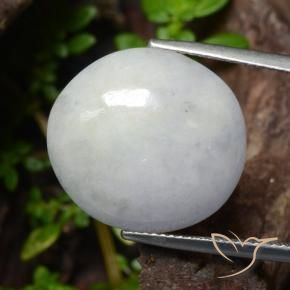 Jadeíta Cinza claro Natural 20.39ct, oval, Translúcido