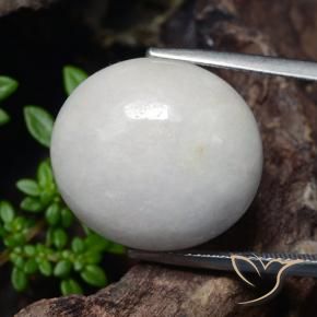 Jadeíta Cinza muito claro Natural 23.32ct, oval, Translúcido