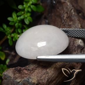 Jadeíta Cinza Natural 23.31ct, oval, Translúcido