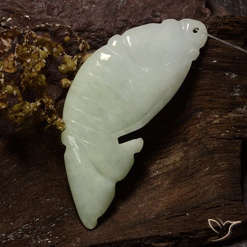 28.99ct Natural Verde acinzentado Jadeíta, Chique, Translúcido