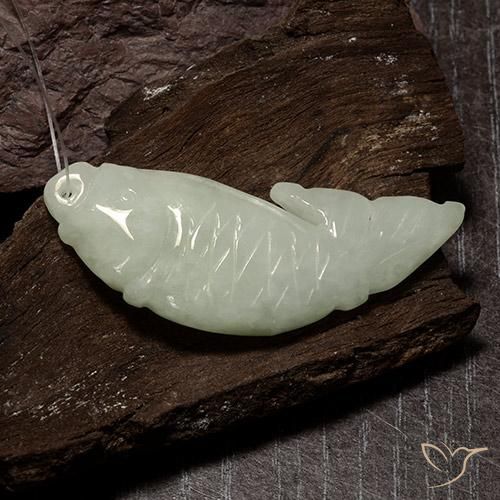 37.57ct Natural Verde médio Jadeíta, Chique, Translúcido