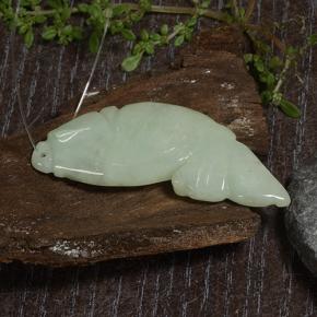 jadeita Verde médio Natural 25.28ct, Forma extravagante, Translúcido
