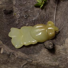 Jadeíta verde natural 18,42ct, forma extravagante, translúcido