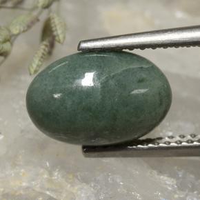 jadeita Verde Natural 2.99ct, Corte Oval, Opaco