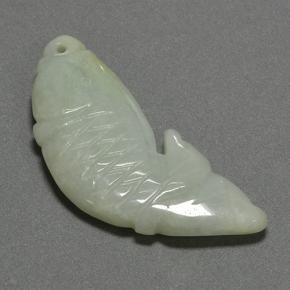 Jadeíta verde natural 33,14ct, forma extravagante, translúcido