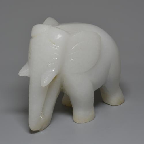 jadeita branco acinzentado Natural 1311.99ct, Forma extravagante, Opaco