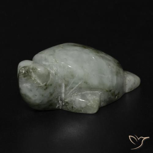 Jadeíta Verde médio Natural 80.14ct, Chique, Opaco
