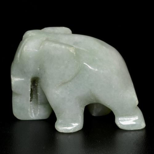 jadeita Cinza claro Natural 53.78ct, Forma extravagante, Opaco