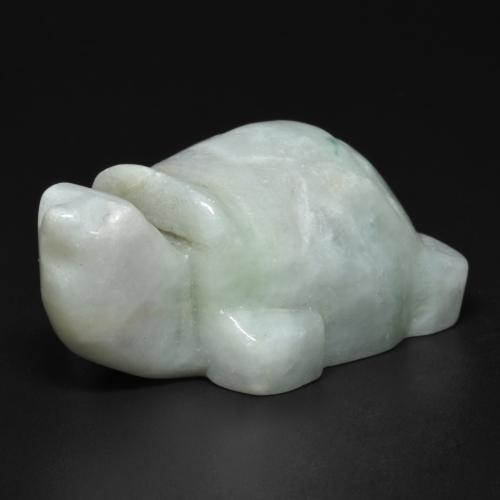 Jadeíta verde natural 117,18ct, forma extravagante, opaco