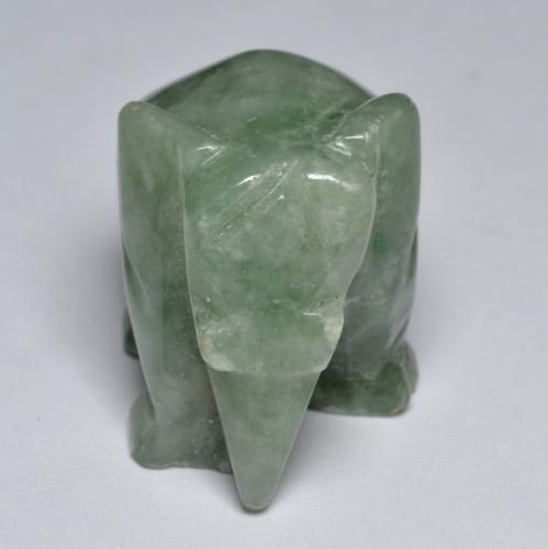 Jadeíta verde natural 64,40ct, forma extravagante, opaco