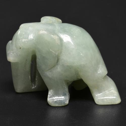 jadeita Verde Musgo Natural 58.10ct, Forma extravagante, Opaco