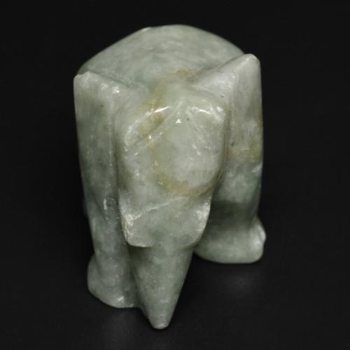 Jadeíta verde natural 64,53ct, forma extravagante, opaco