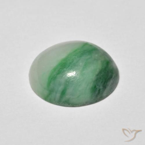 Jadeíta Menta verde Natural 4.12ct, oval, Opaco