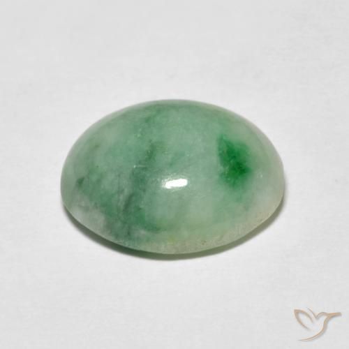 Jadeíta Luz verde Natural 4.95ct, oval, Opaco