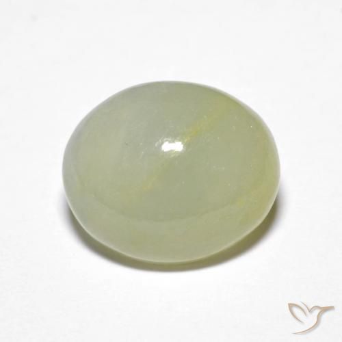 4.62ct Natural Verde médio Jadeíta, oval, Translúcido