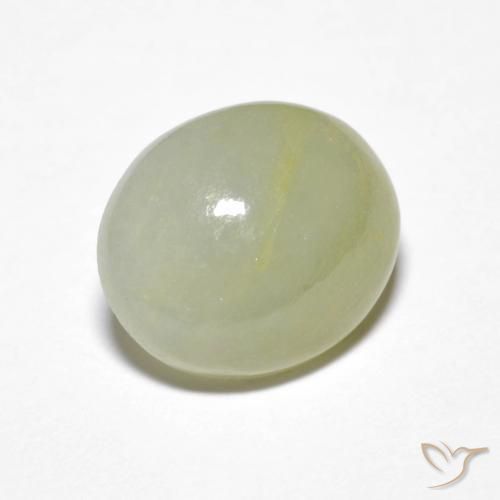 Jadeíta Verde médio Natural 4.62ct, oval, Translúcido