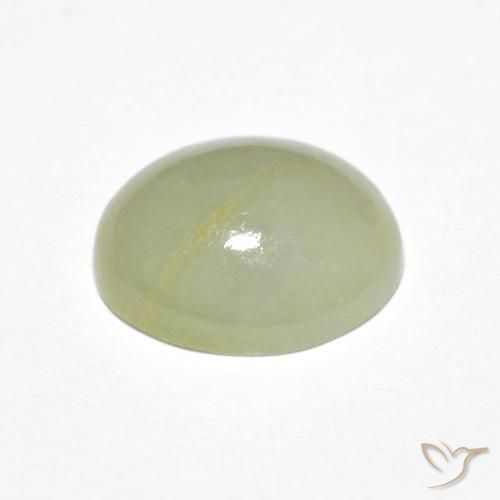 Jadeíta Verde médio Natural 4.62ct, oval, Translúcido